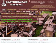 Tablet Screenshot of gastro-bazar.cz
